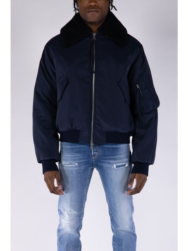 GIACCA BOXY FIT, 430 NIGHT BLUE.430, large