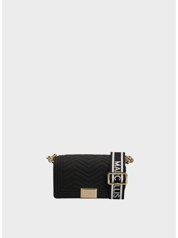 BORSA FLAT WAVE XS, BLG BLACK/LIGHTGOLD, medium