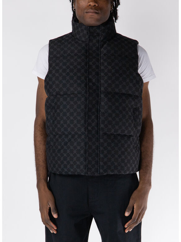 SMANICATO MONOGRAM BODYWARMER, BLACK, medium