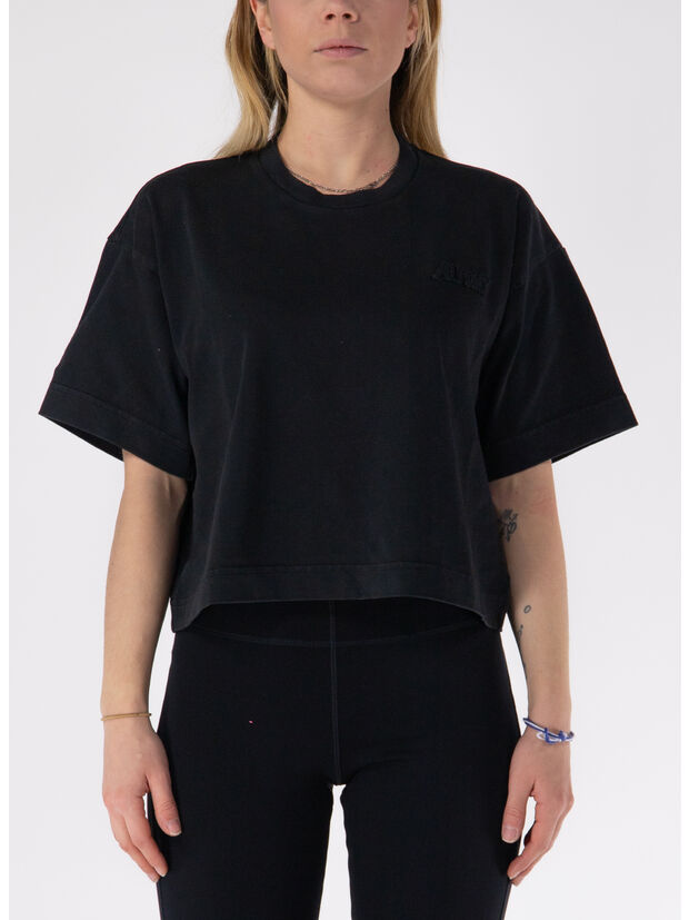 T-SHIRT CROP, 11OK HEAVY CO BLACK, large