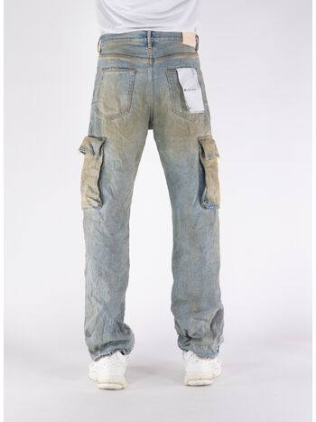 JEANS RELAXED CARGO DIRTY, RCLI LT INDIGO, small
