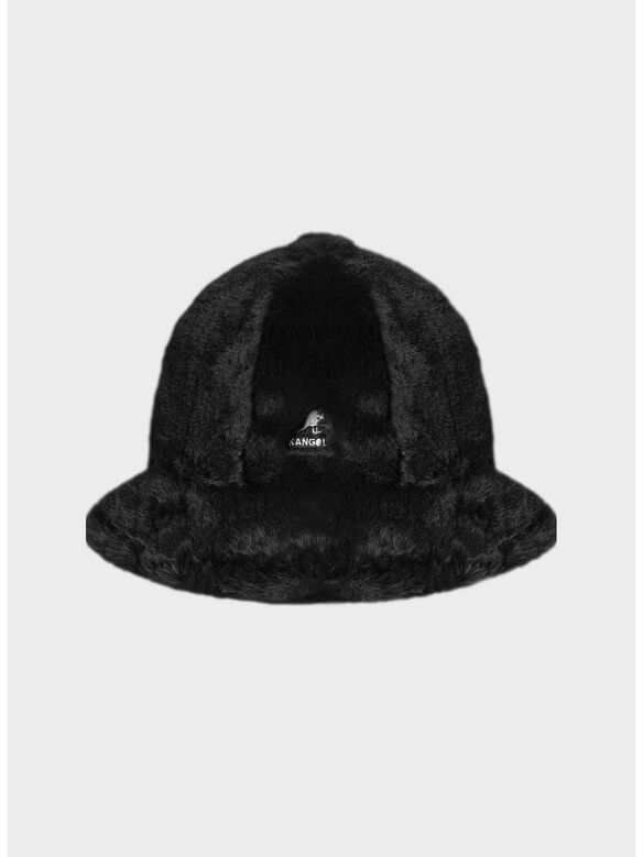 CAPPELLO FAUX FUR CASUAL, BK001 BLACK, medium