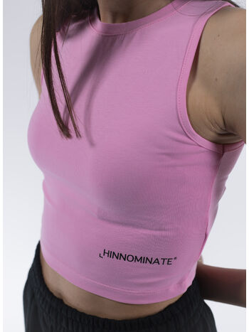T-SHIRT CORTA IN BIELASTICO, ROSA BONBON, small