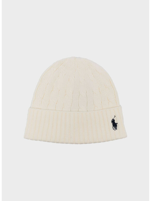 CAPPELLO IN MAGLIA, CLUBHOUSE CREAM, medium