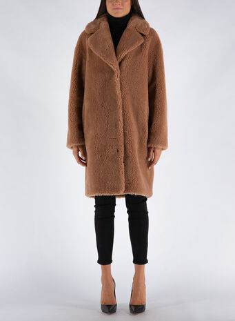 CAPPOTTO CAMILLE COCOON COAT, 10500SAND, small