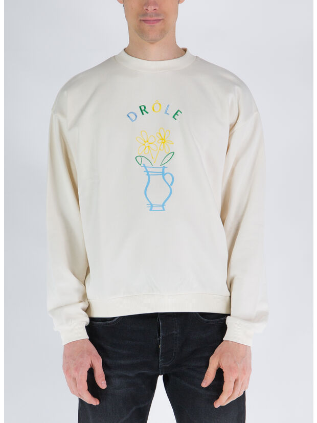 FELPA GIROCOLLO, CM CREAM, large