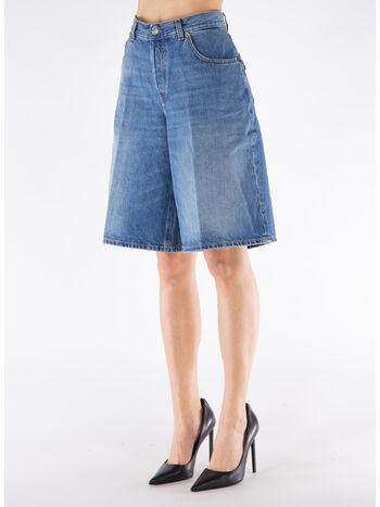 SHORTS IN DEMIN BECKY, L0833 PIANO BLUE, small