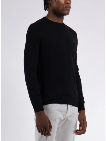 MAGLIONE GIROCOLLO, POLO BLACK, small