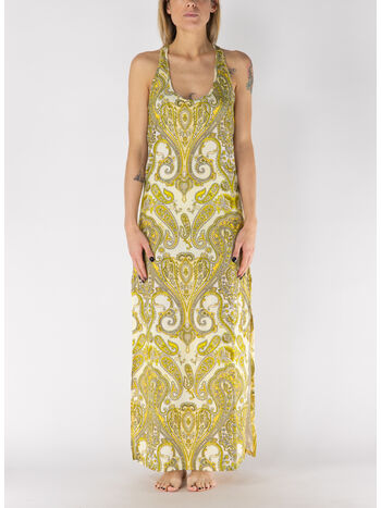ABITO MIDI COTE D'AZUR STYLE, 020 GIALLO, small